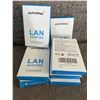 Image 1 : Lot of 8 New AuviPal USB 2.0 LAN Ethernet Adapters with USB Hub