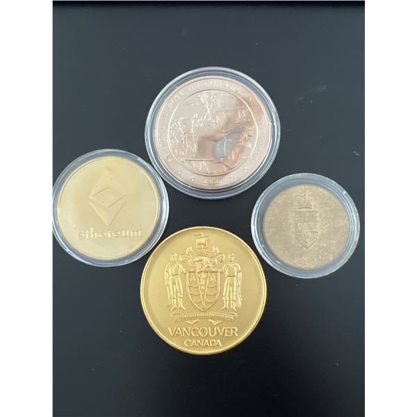 Commemorative Medal & Token Lot in Capsules – Fort Vancouver, Ethereum, 1967 Centennial & V