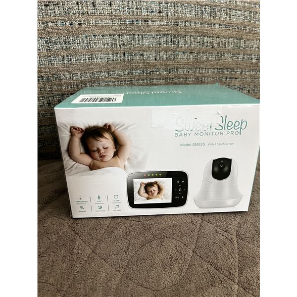 SweetSleep Baby Monitor Pro SM935 3.5” Video Baby Monitor – New in Box