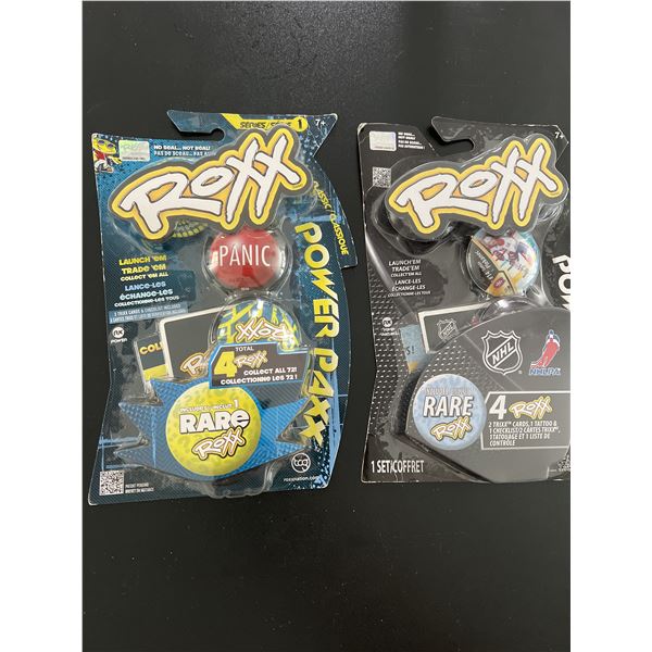 Lot of 2 Sealed Roxx Power PAX Series 1 Starter Packs – Classic & NHL