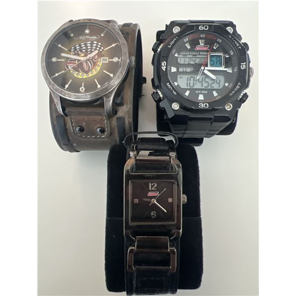 Lot of 3  Wristwatches – Ed Hardy 