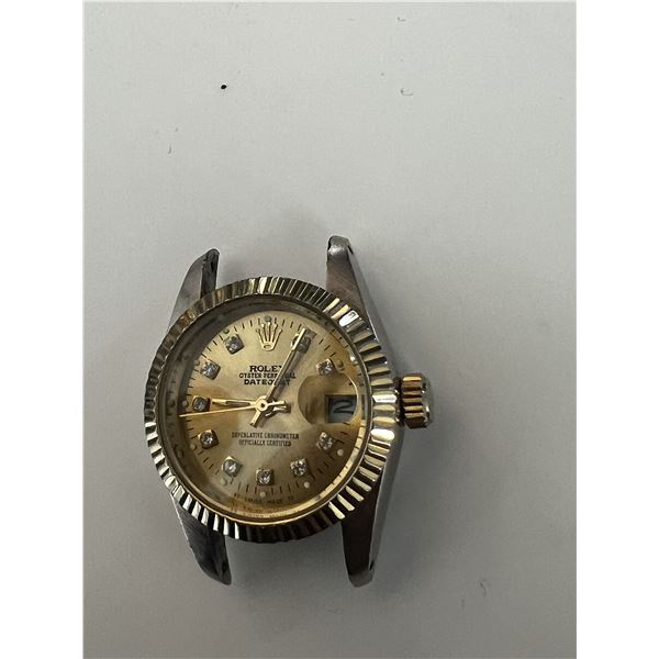 Rolex Datejust Style Watch Head – Gold-Tone – Parts/Repair – Authenticity