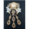 Image 1 : One-of-a-Kind Vintage Assemblage Brooch with Angra Swiss 17-Jewel Watch