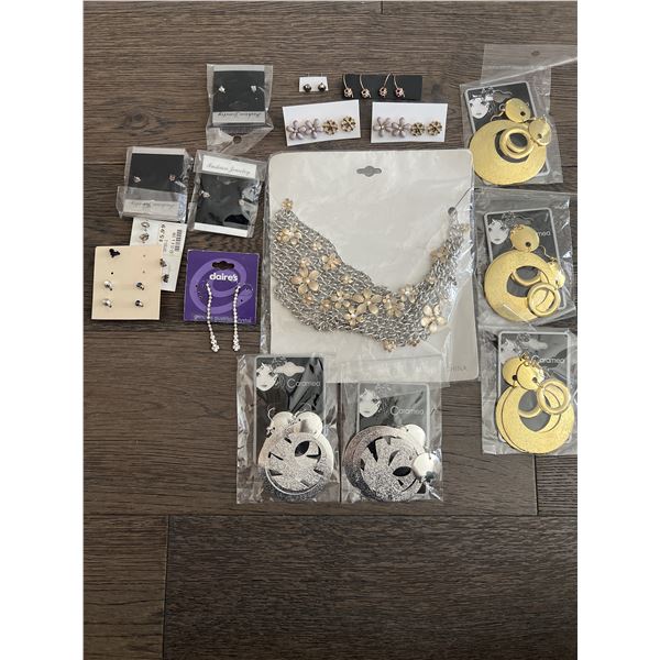 Large Lot of New Fashion Jewelry – Caramea, Claire’s & Assorted Earrings with Stat
