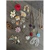 Image 1 : Large Mixed Costume Jewelry Lot – Brooches, Necklaces, Bracelets, Earrings & Pins