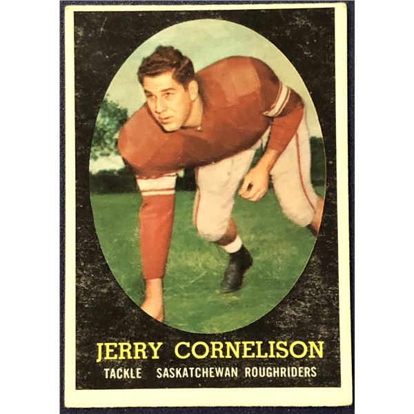 1958 O-PEE-CHEE CFL FOOTBALL JERRY CORNELISON ROOKIE CARD