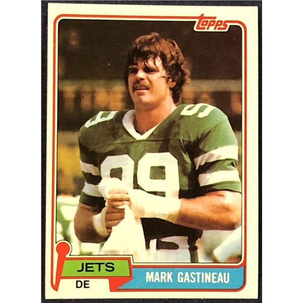 1981 TOPPS MARK GASTINEAU ROOKIE CARD