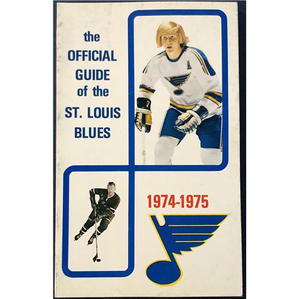 1974-75 ST. LOUIS BLUES MEDIA GUIDE