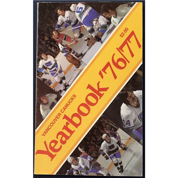 1976-77 VANCOUVER CANUCKS MEDIA GUIDE