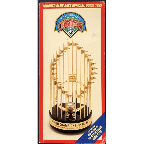 1993 TORONTO BLUE JAYS MEDIA GUIDE