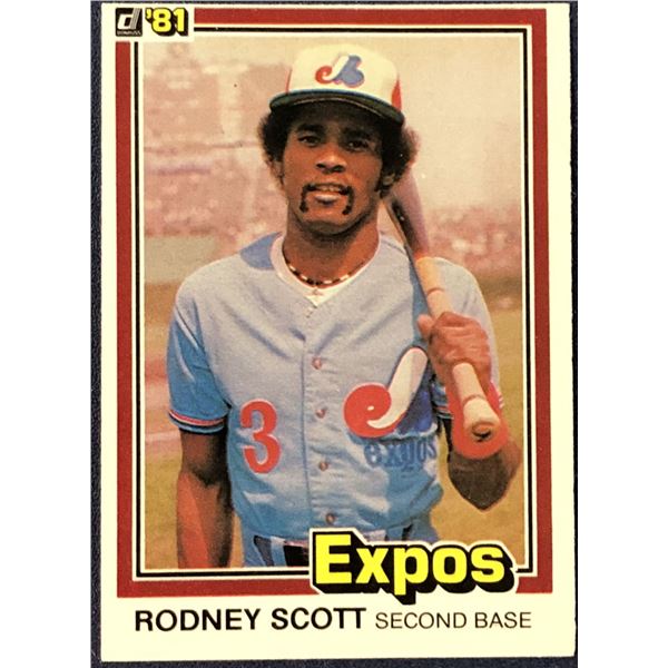 1981 DONRUSS RODNEY SCOTT