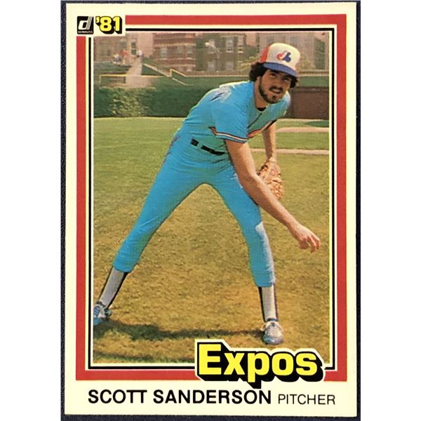 1981 DONRUSS SCOTT SANDERSON