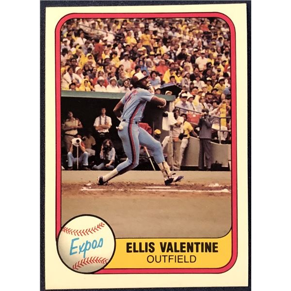 1981 FLEER ELLIS VALENTINE