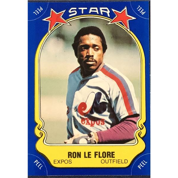 1981 FLEER STAR STICKER RON LeFLORE