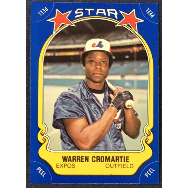1981 FLEER STAR STICKER WARREN CROMARTIE