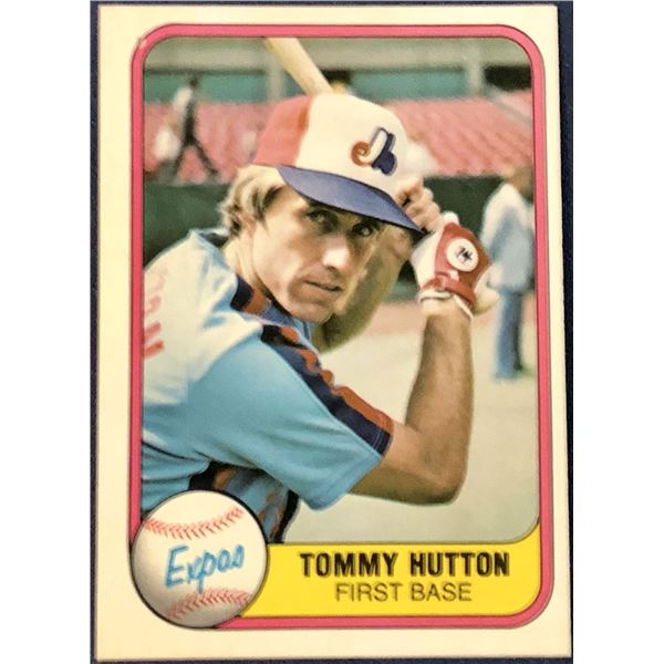 1981 FLEER TOMMY HUTTON