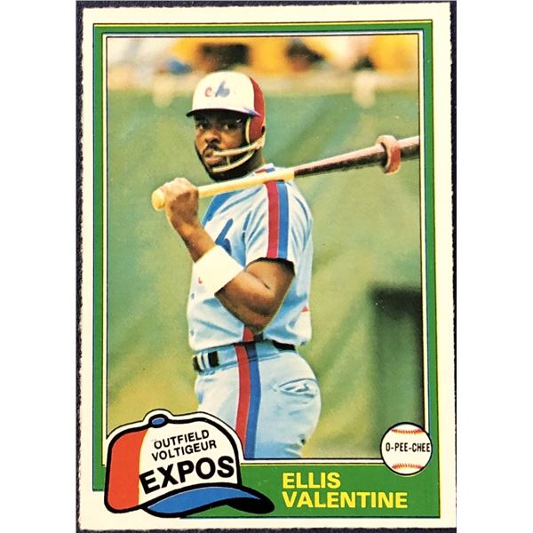 1981 O-PEE-CHEE GREYBACK ELLIS VALENTINE