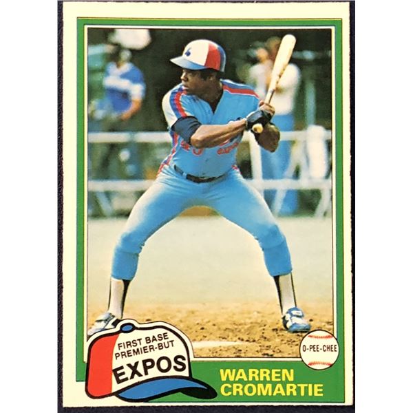 1981 O-PEE-CHEE WARREN CROMARTIE