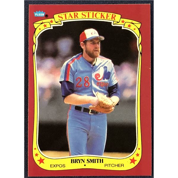1986 FLEER STAR STICKER BRYN SMITH