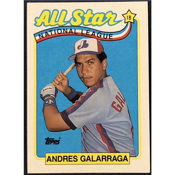 1989 TOPPS ANDRES GALARRAGA