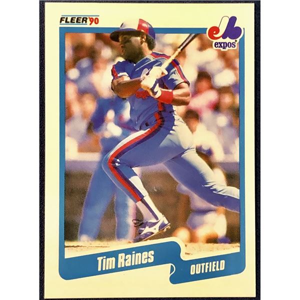1990 FLEER TIM RAINES (HOF)