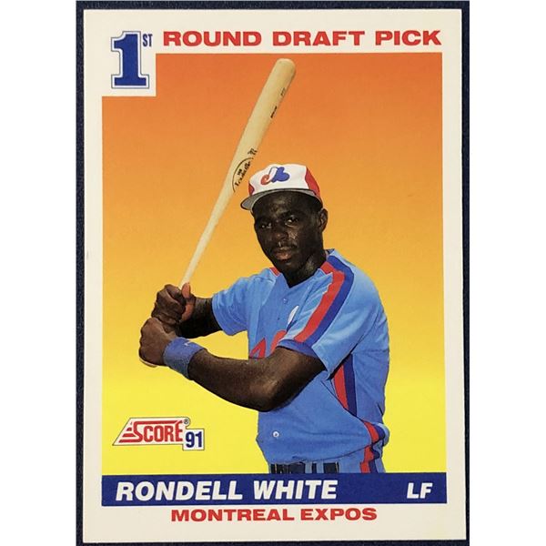 1991 SCORE RONDELL WHITE ROOKIE CARD