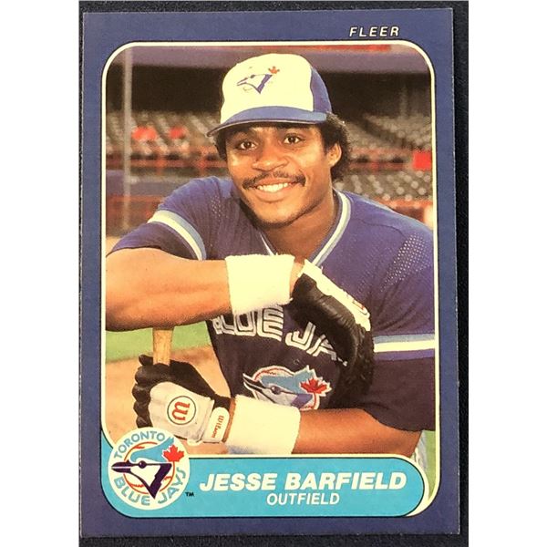 1986 FLEER JESSE BARFIELD