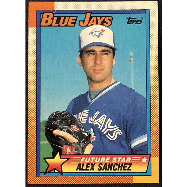 1990 TOPPS ALEX SANCHEZ ROOKIE CARD