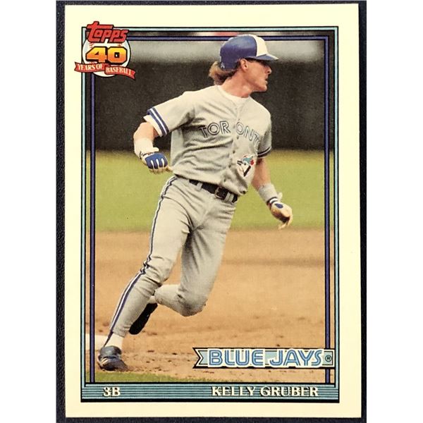 1991 TOPPS KELLY GRUBER