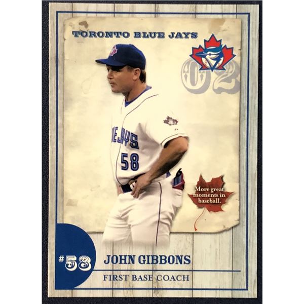 2003 BLUE JAYS PROMO JOHN GIBBONS