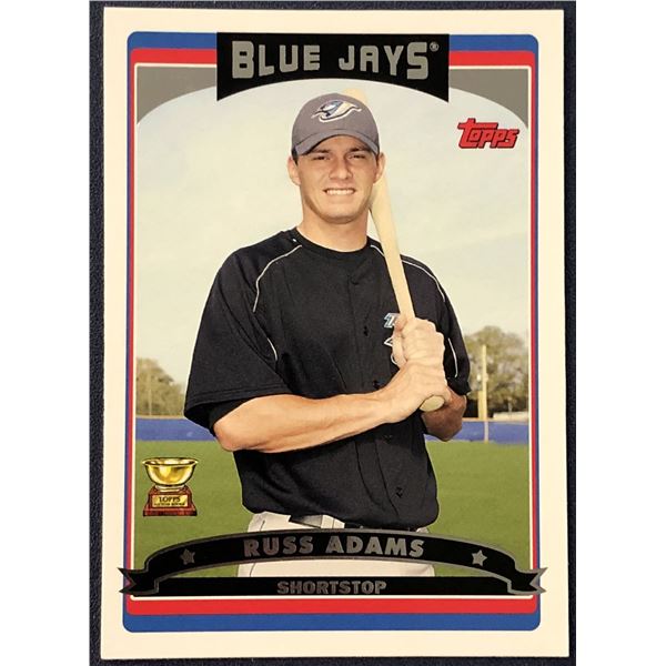 2006 TOPPS RUSS ADAMS ROOKIE CARD