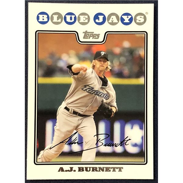 2008 TOPPS A.J. BURNETT