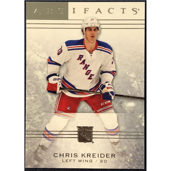 2004-05 UPPER DECK ARTIFACTS CHRIS KREIDER ROOKIE CARD