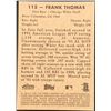 Image 2 : 2001 TOPPS HERITAGE FRANK THOMAS (HOF)