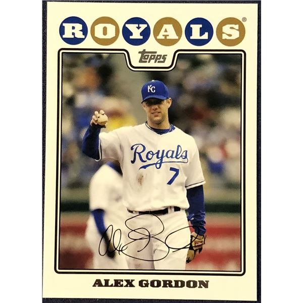 2008 TOPPS ALEX GORDON ROOKIE CARD