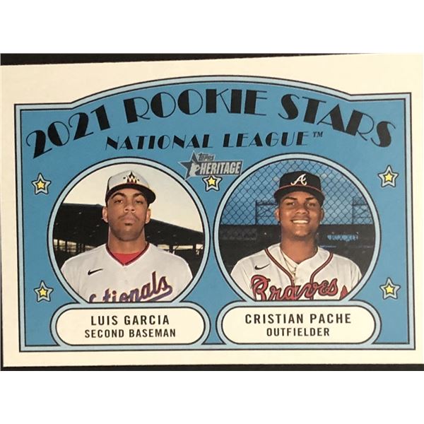 2021 TOPPS HERITAGE LUIS GARCIA ROOKIE CARD