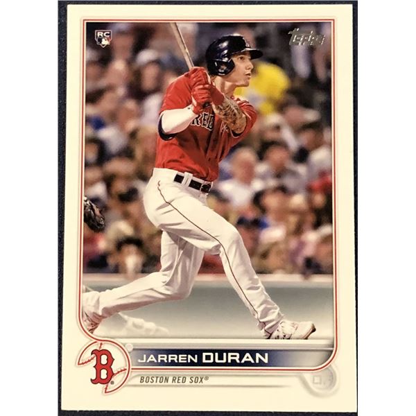 2022 TOPPS JARREN DURAN ROOKIE CARD