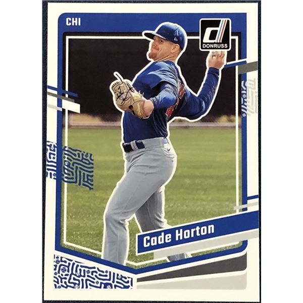 2023 DONRUSS CADE HORTON ROOKIE CARD