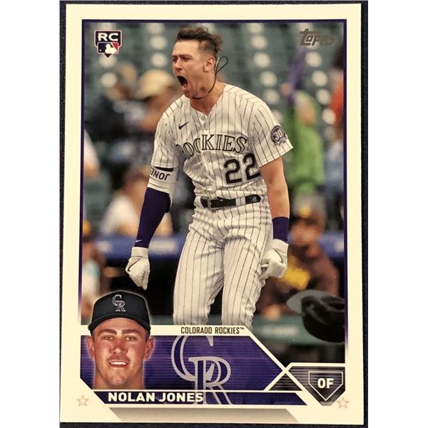 2023 TOPPS NOLAN JONES ROOKIE CARD