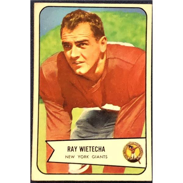 1954 BOWMAN NFL FOOTBALL RAY WIETECHA
