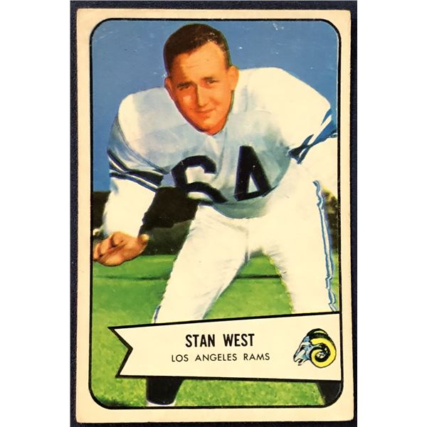 1954 BOWMAN NFL FOOTBALL STAN WEST