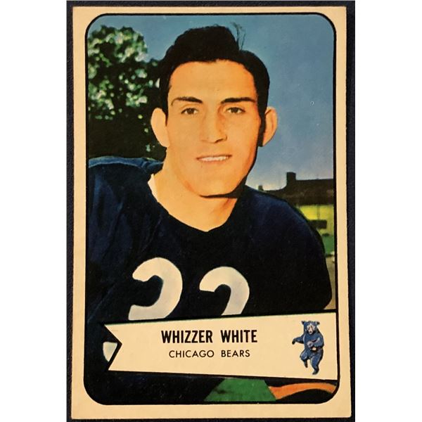 1954 BOWMAN NFL FOOTBALL WHIZZER WHITE ROOKIE CARD