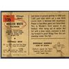 Image 2 : 1954 BOWMAN NFL FOOTBALL WHIZZER WHITE ROOKIE CARD