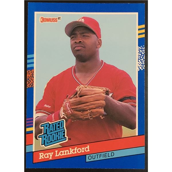 1991 DONRUSS RAY LANKFORD ROOKIE CARD