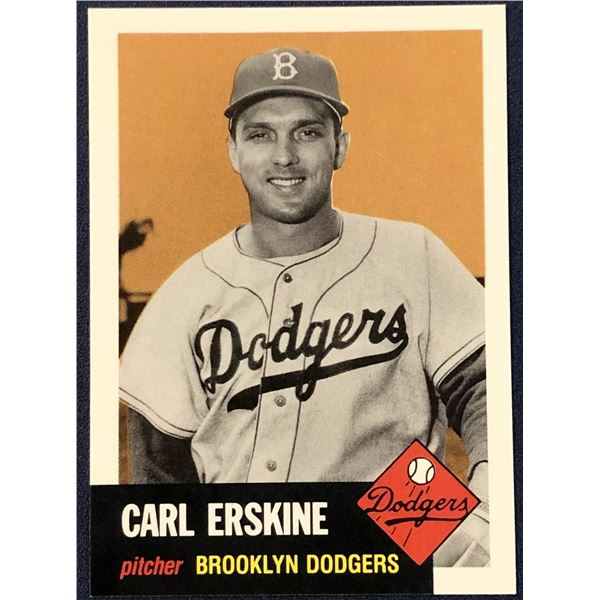 1991 TOPPS ARCHIVES (1953) - CARL ERSKINE (HOF)