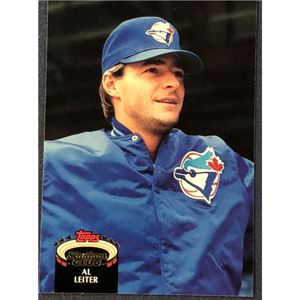 1992 TOPPS STADIUM CLUB BASEBALL AL LEITER