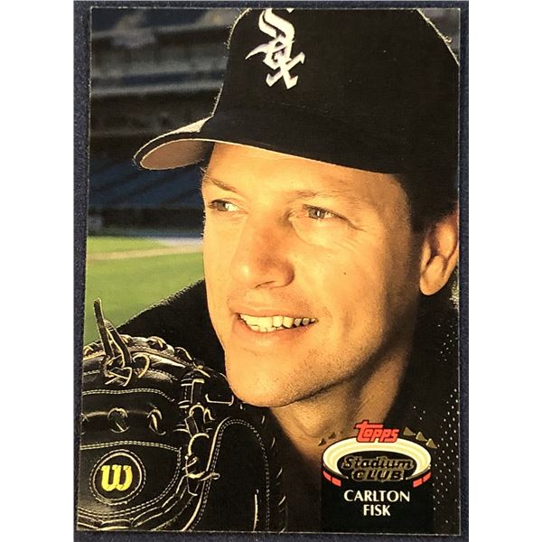 1992 TOPPS STADIUM CLUB BASEBALL CARLTON FISK (HOF)