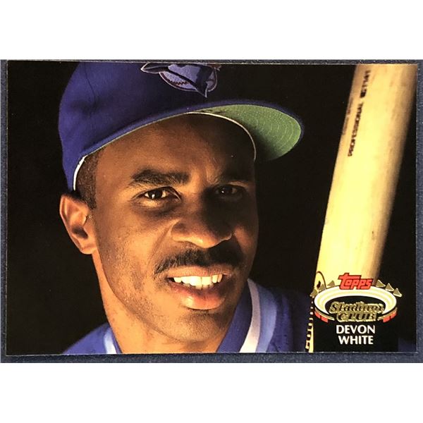 1992 TOPPS STADIUM CLUB BASEBALL DEVON WHITE