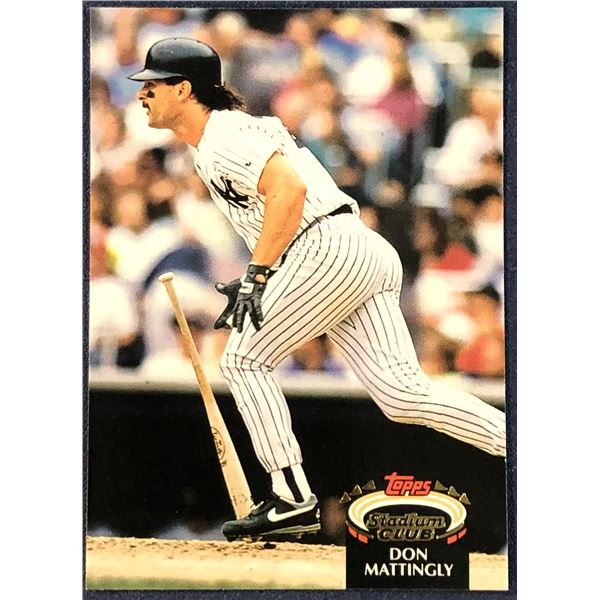 1992 TOPPS STADIUM CLUB BASEBALL DON MATTINGLY