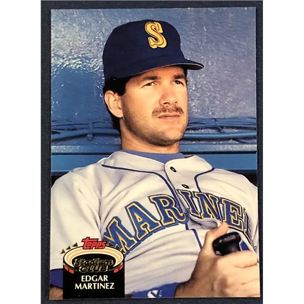 1992 TOPPS STADIUM CLUB BASEBALL EDGAR MARTINEZ (HOF)